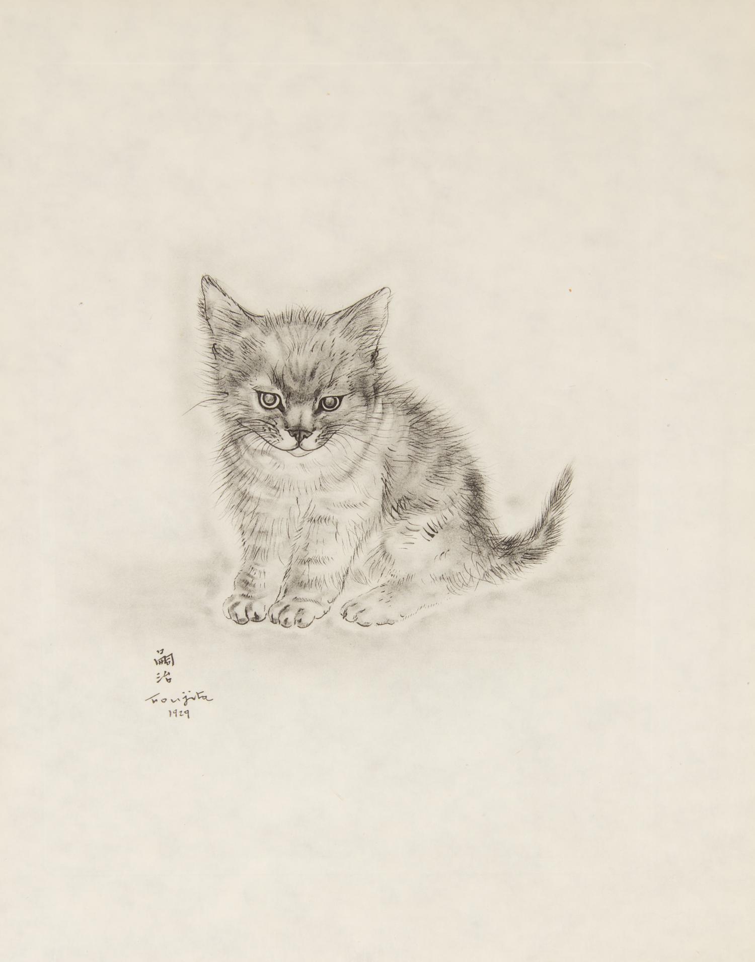 FOUJITA, TSUGOUHARA. 20 etchings from A Book of Cats. New York, 1930. One signed in pencil.