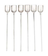 A Set of Six American Silver Shovel Sipper Spoons — Tiffany & Co, New York, NY, 20th Century