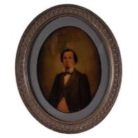 [EARLY PHOTOGRAPHY - PORTRAITURE]. A group of 11 framed portraits featuring male and female subjects highlighted by full plate tintype by Jacobs of New Orleans, including: