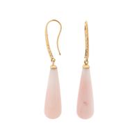 ANGEL SKIN CORAL AND DIAMOND EARRINGS