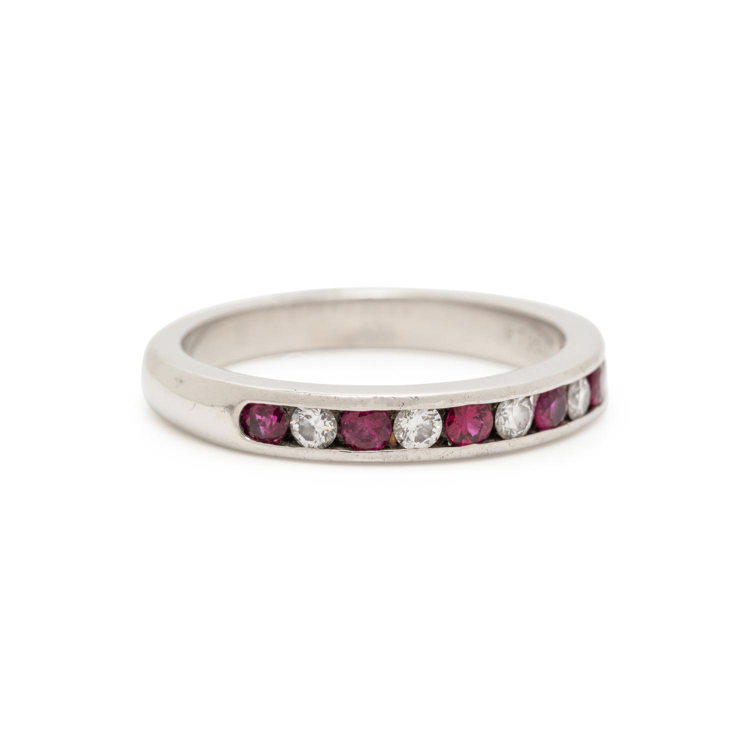 TIFFANY & CO., DIAMOND AND RUBY BAND