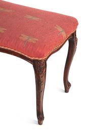 A Louis XV Style Walnut Hall Bench