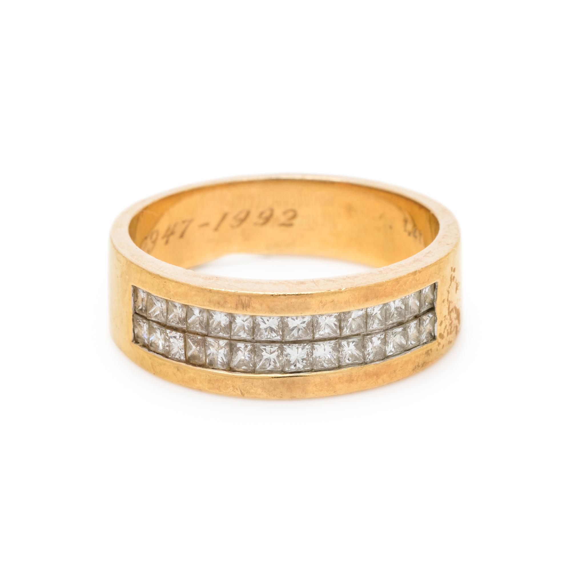 YELLOW GOLD AND DIAMOND RING