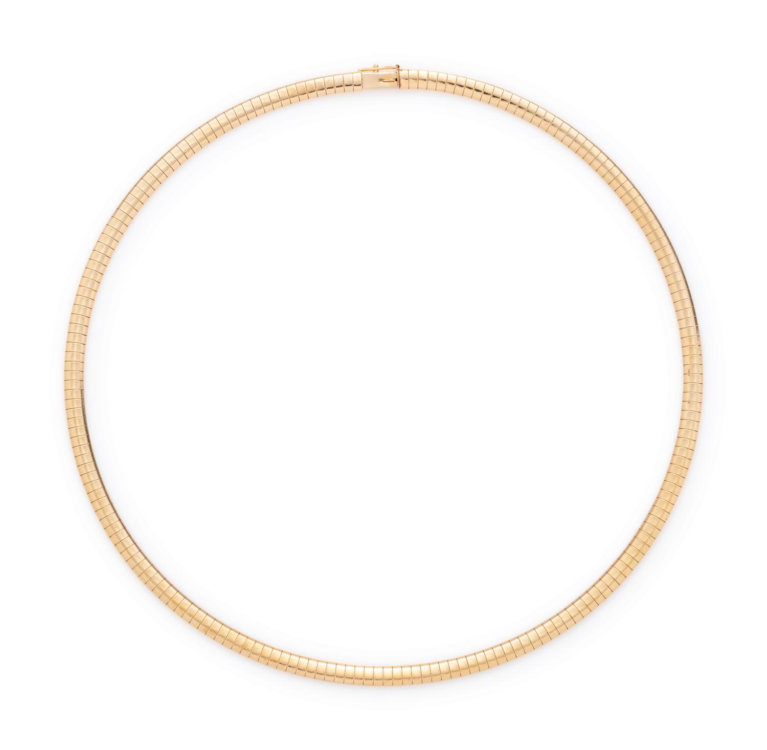 YELLOW GOLD COLLAR NECKLACE
