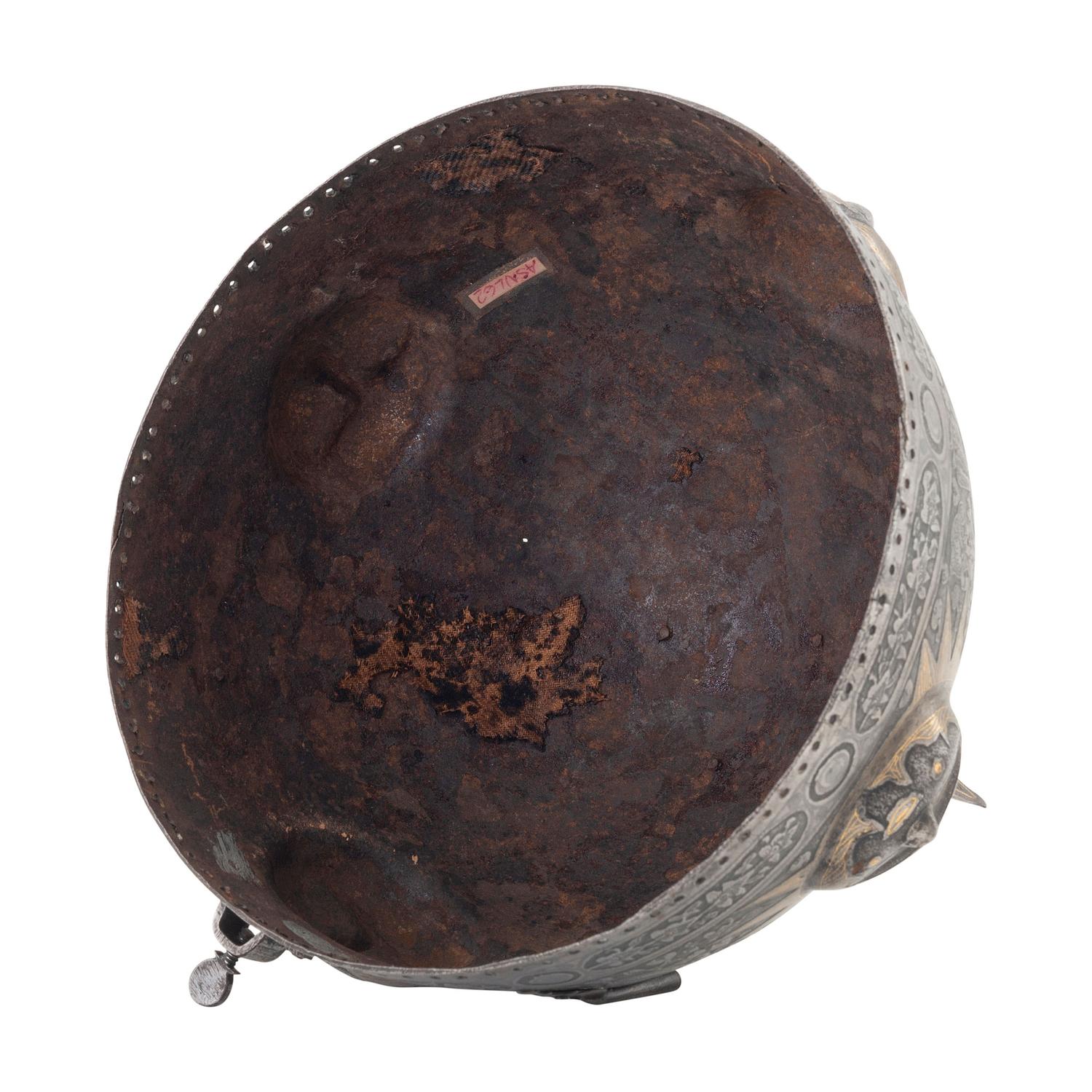 Highly Decorated Kulah Khud Indo Persian Helmet