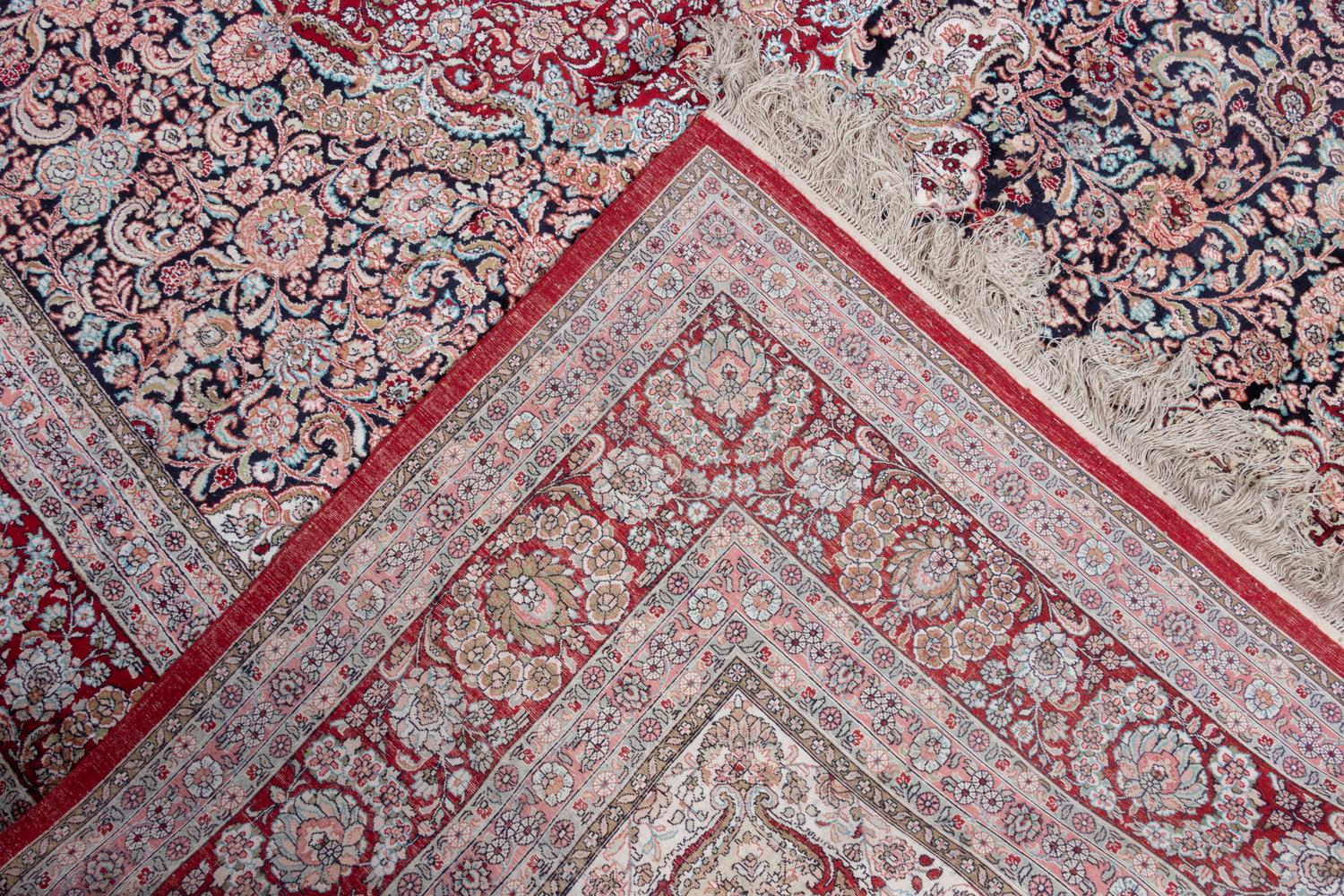 A Tabriz Silk Rug