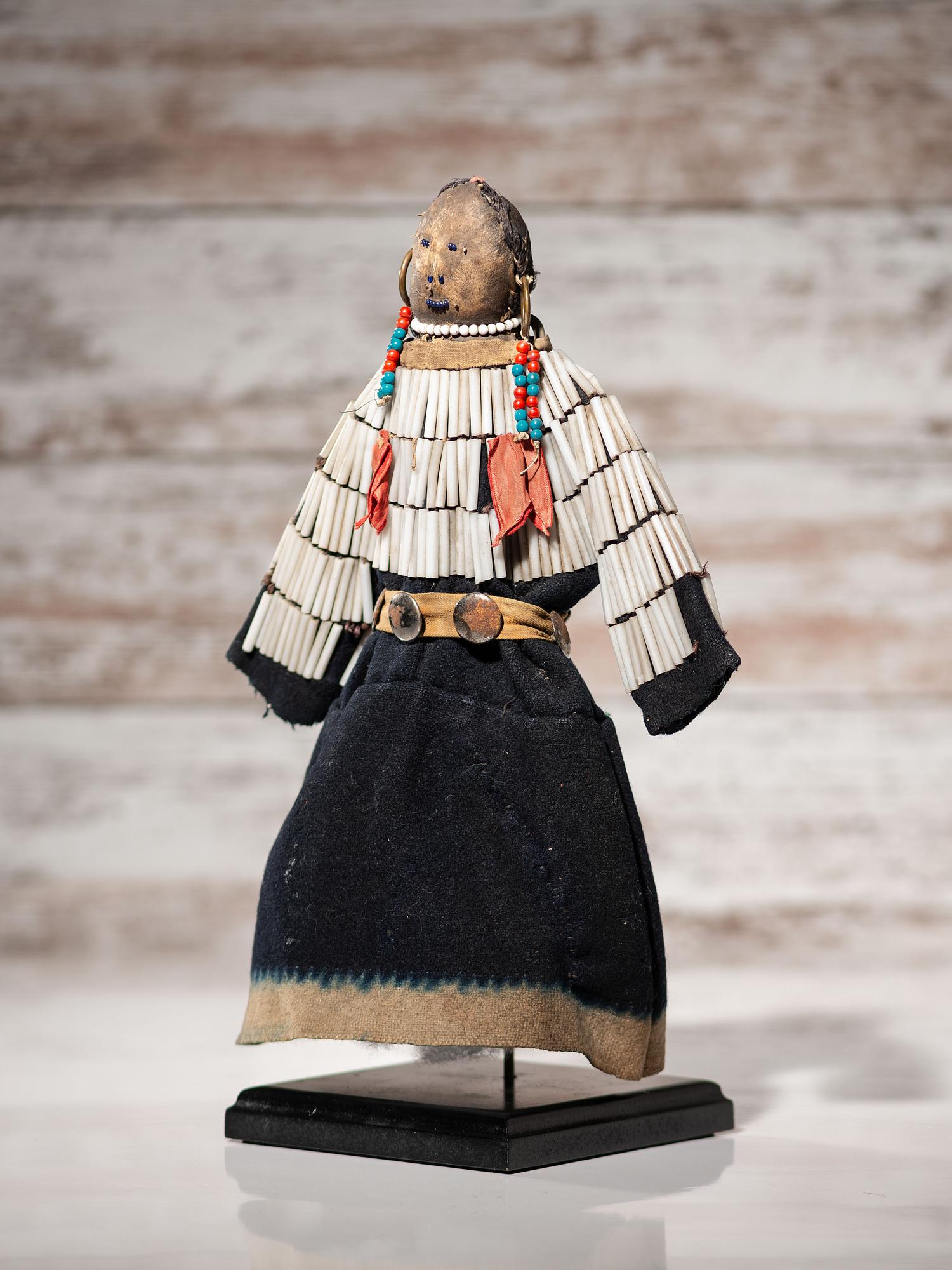 Apsáalooke (Crow) Beaded Buffalo Hide Doll