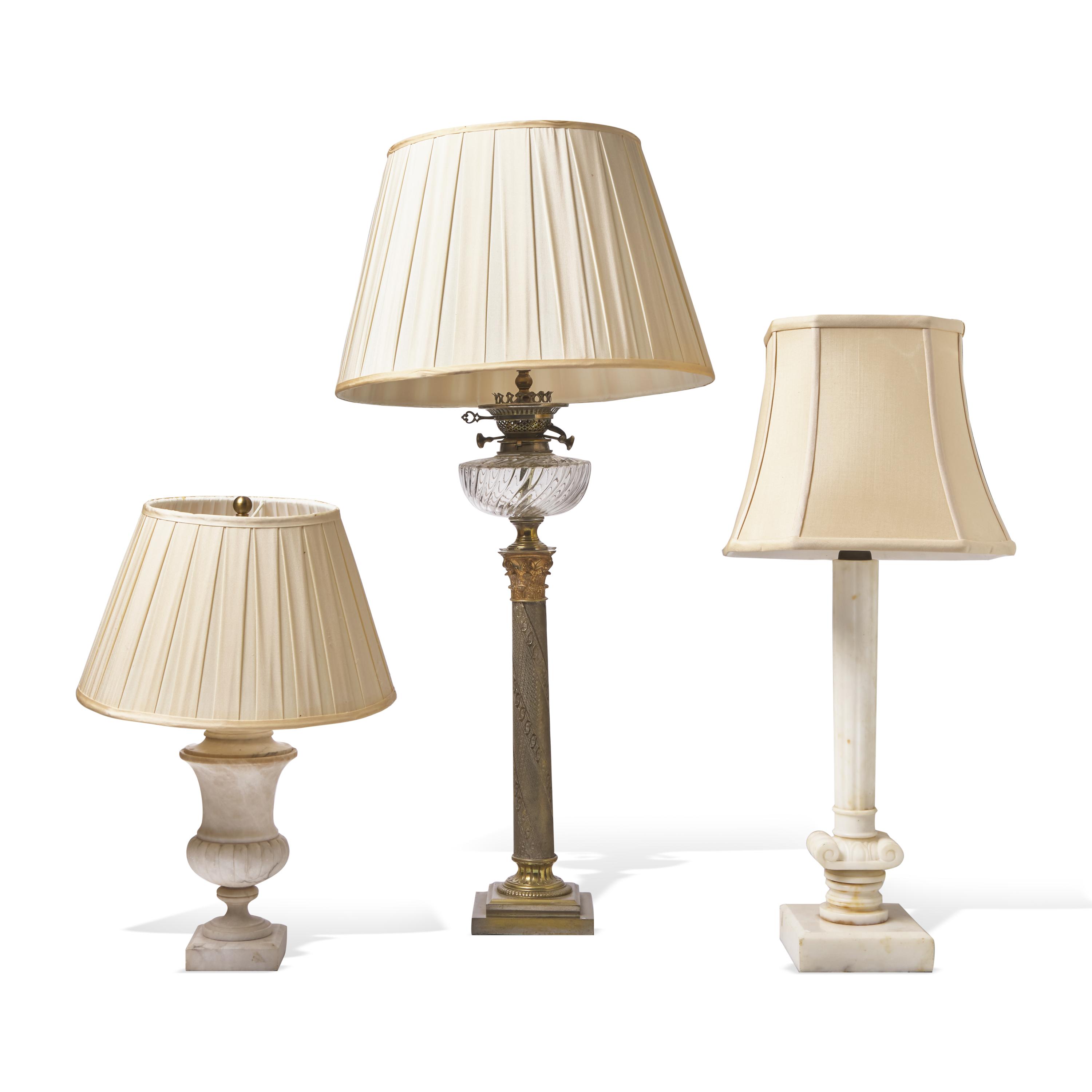 Three Neoclassical Style Lamps
