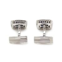 SAPPHIRE AND DIAMOND CUFFLINKS