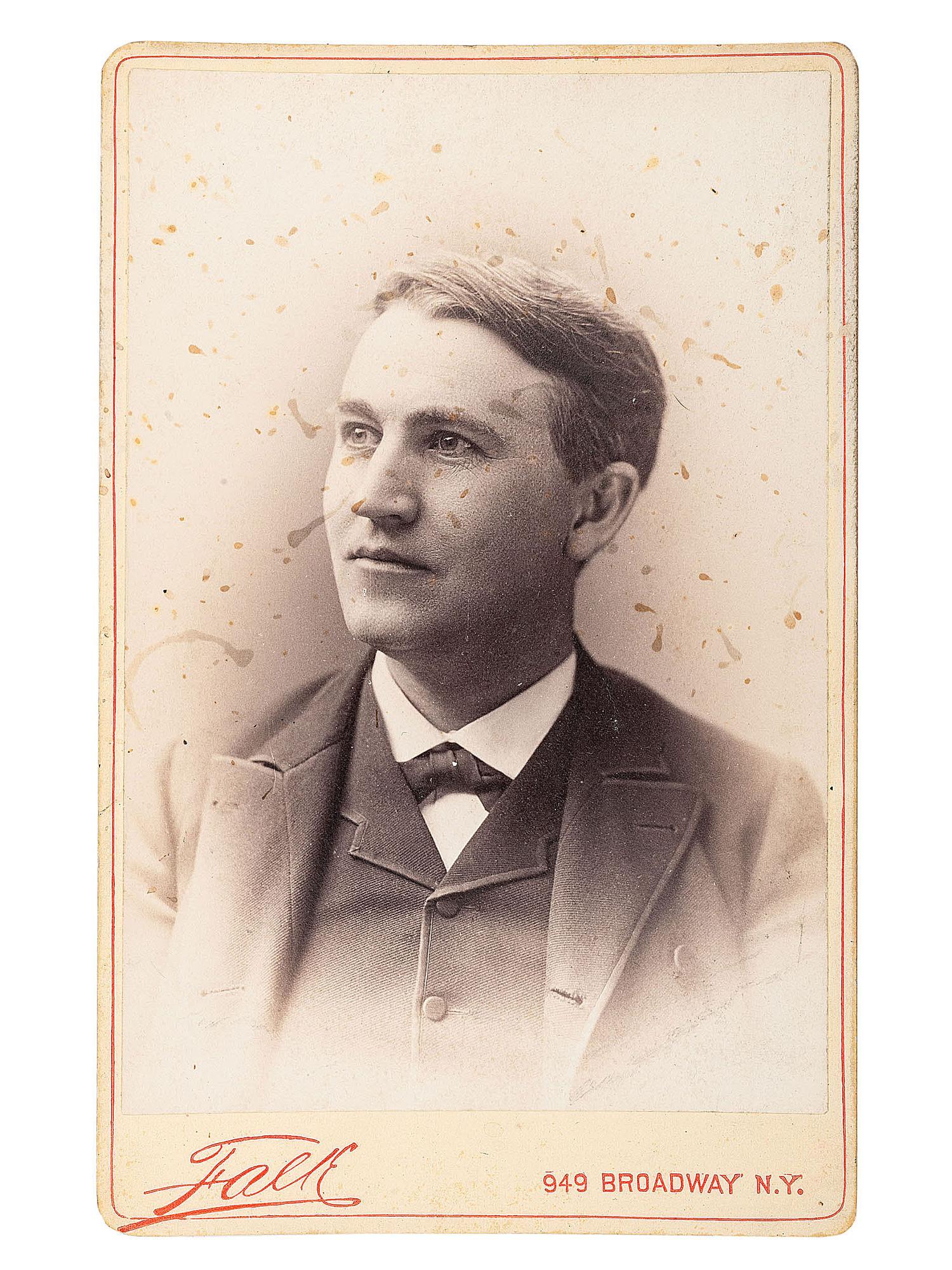 Cabinet cards featuring 19th-century writers, businessmen, and other notable personalities.