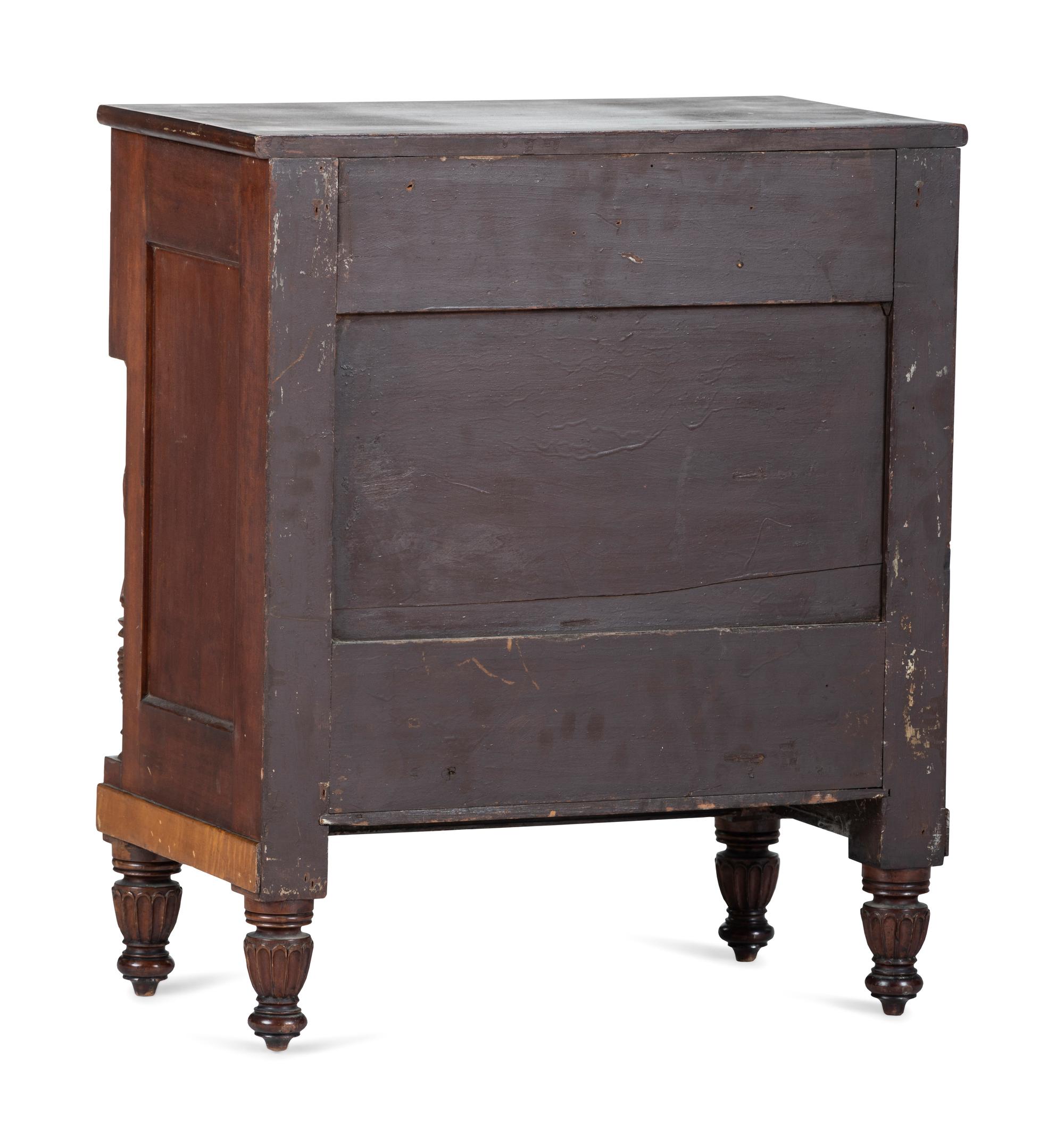 A Classical Maple and Cherrywood Diminutive Cabinet