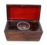 A Regency Rosewood Tea Caddy