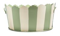 A Tole Jardiniere Width 16 1/4 inches.