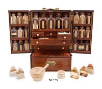 A Regency Figured Mahogany Travelling Apothecary Chest