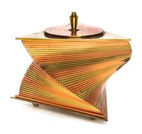 An Art Deco Copper and Brass Lidded Box Height 5 inches. — JOHN OTAR, CIRCA 1920s