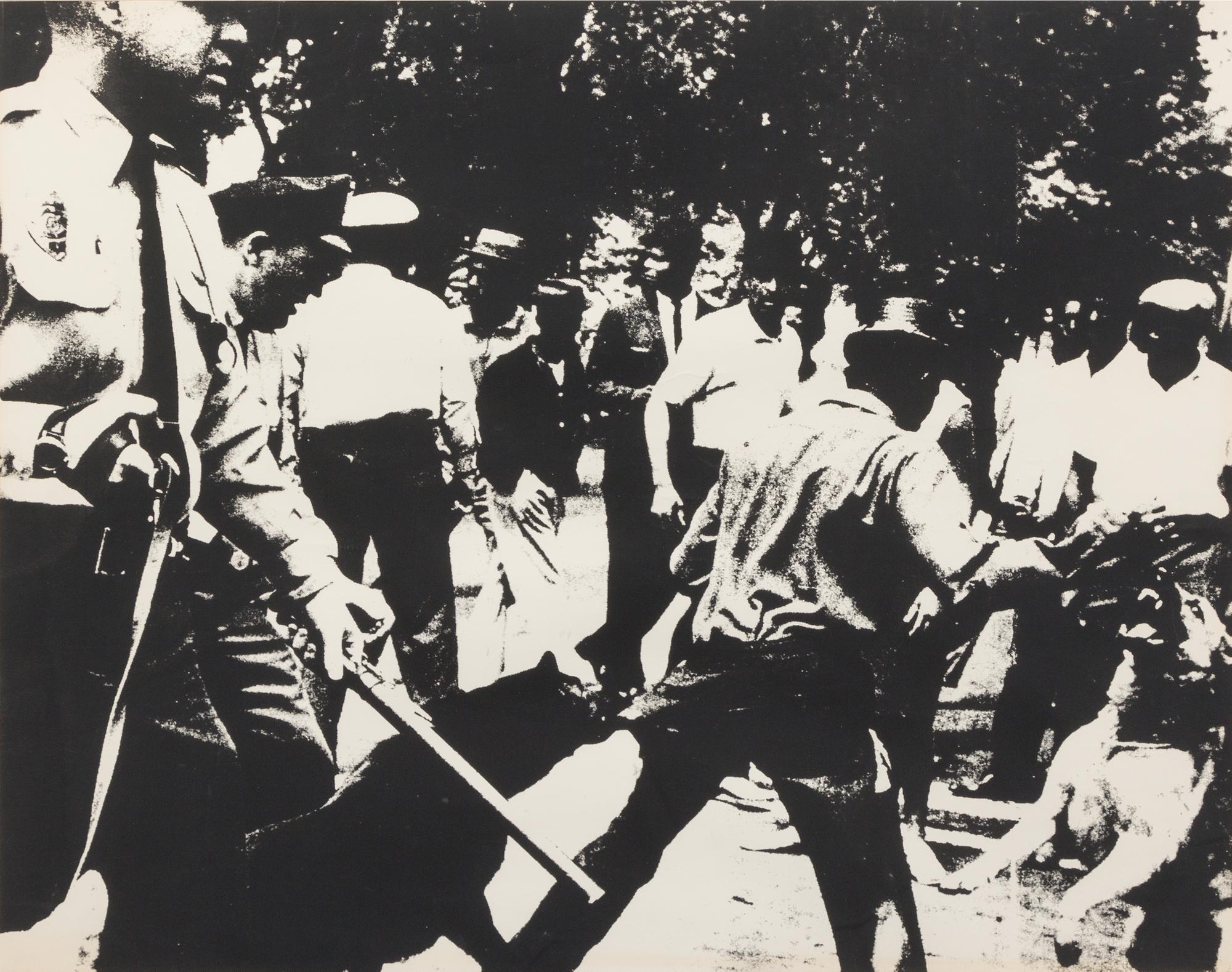 Andy Warhol, (American, 1928-1987), Birmingham Race Riot (from Ten Works by Ten Painters), 1964