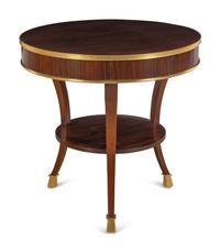 A Baker Rosewood and Parcel Gilt Side Table
