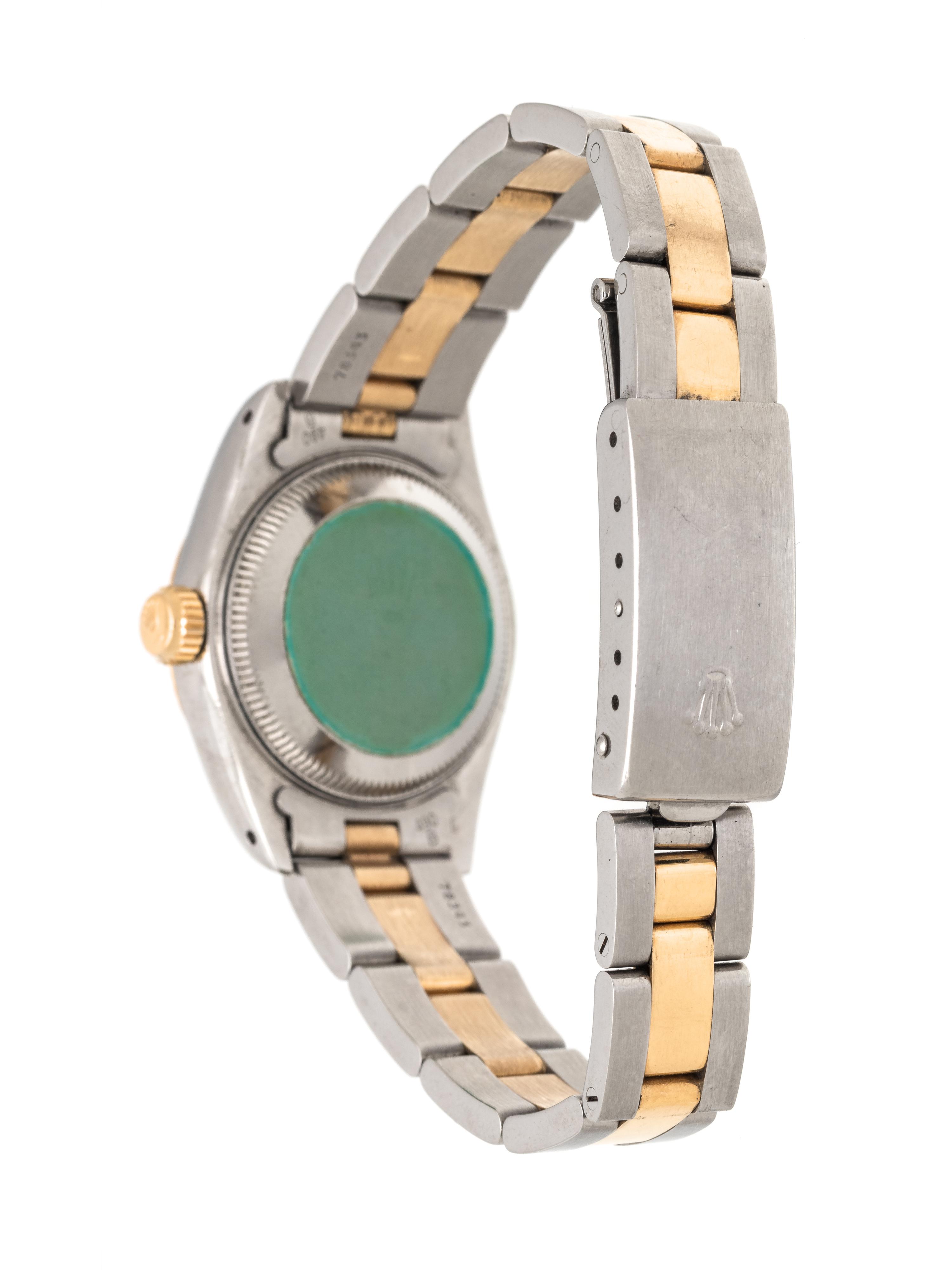 ROLEX, REF. 69173 STAINLESS STEEL AND 18K YELLOW GOLD 'OYSTER PERPETUAL DATEJUST' WRISTWATCH