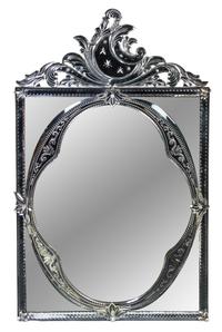 A Venetian Glass Mirror Height 47 1/4 x width 28 1/4 inches. — 20TH CENTURY