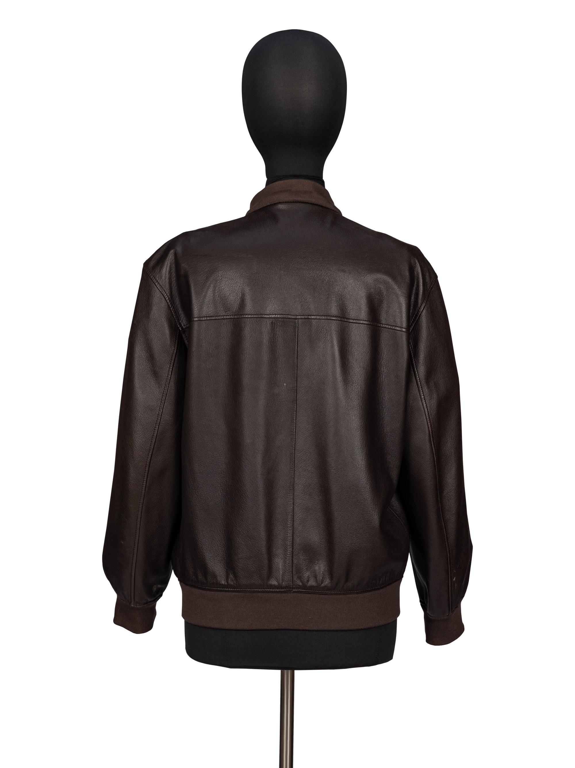 Gucci by Tom Ford, Brown Leather Racer Jacket