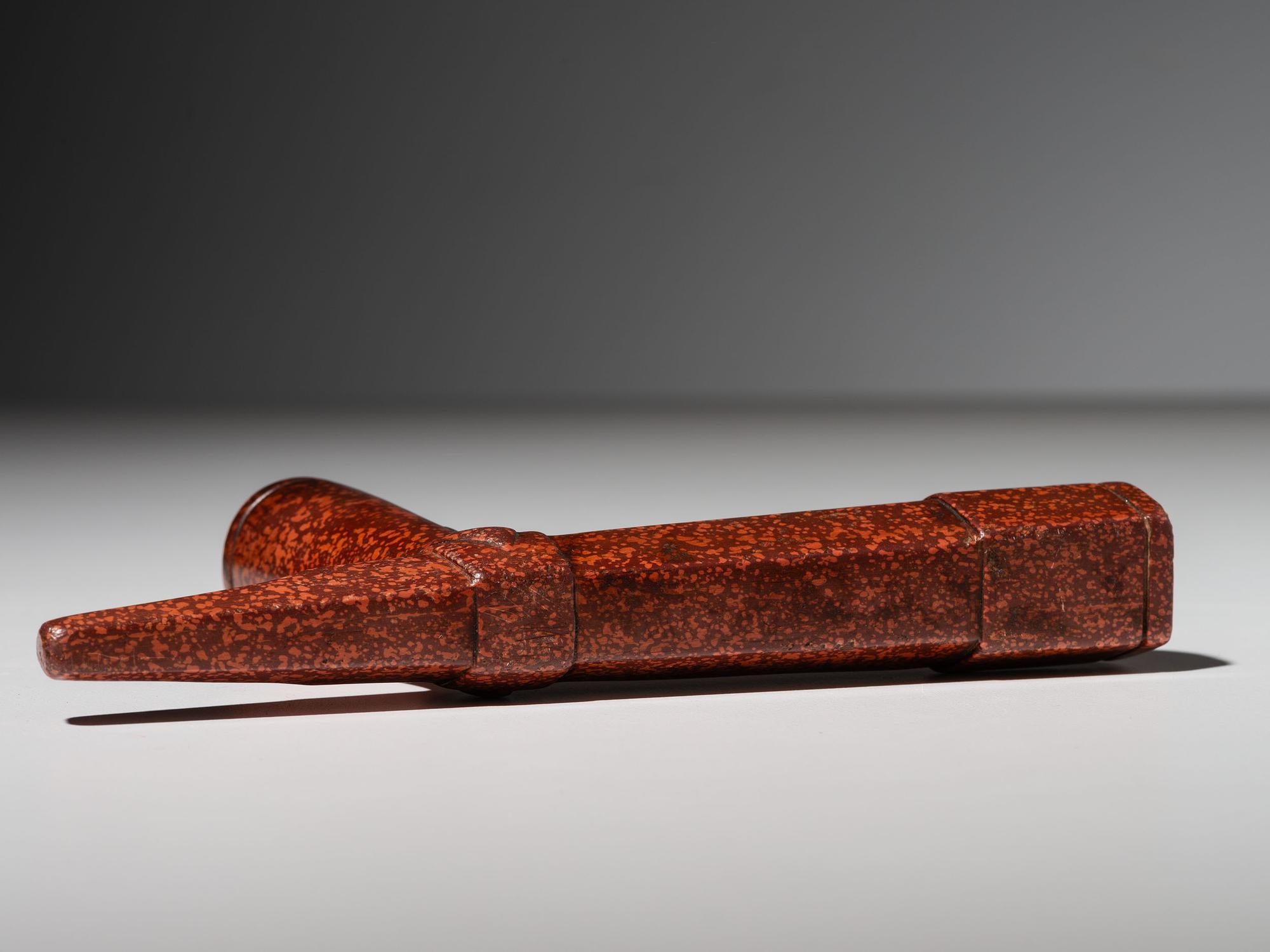 Sioux Catlinite Pipe Bowl, with Lead Repair