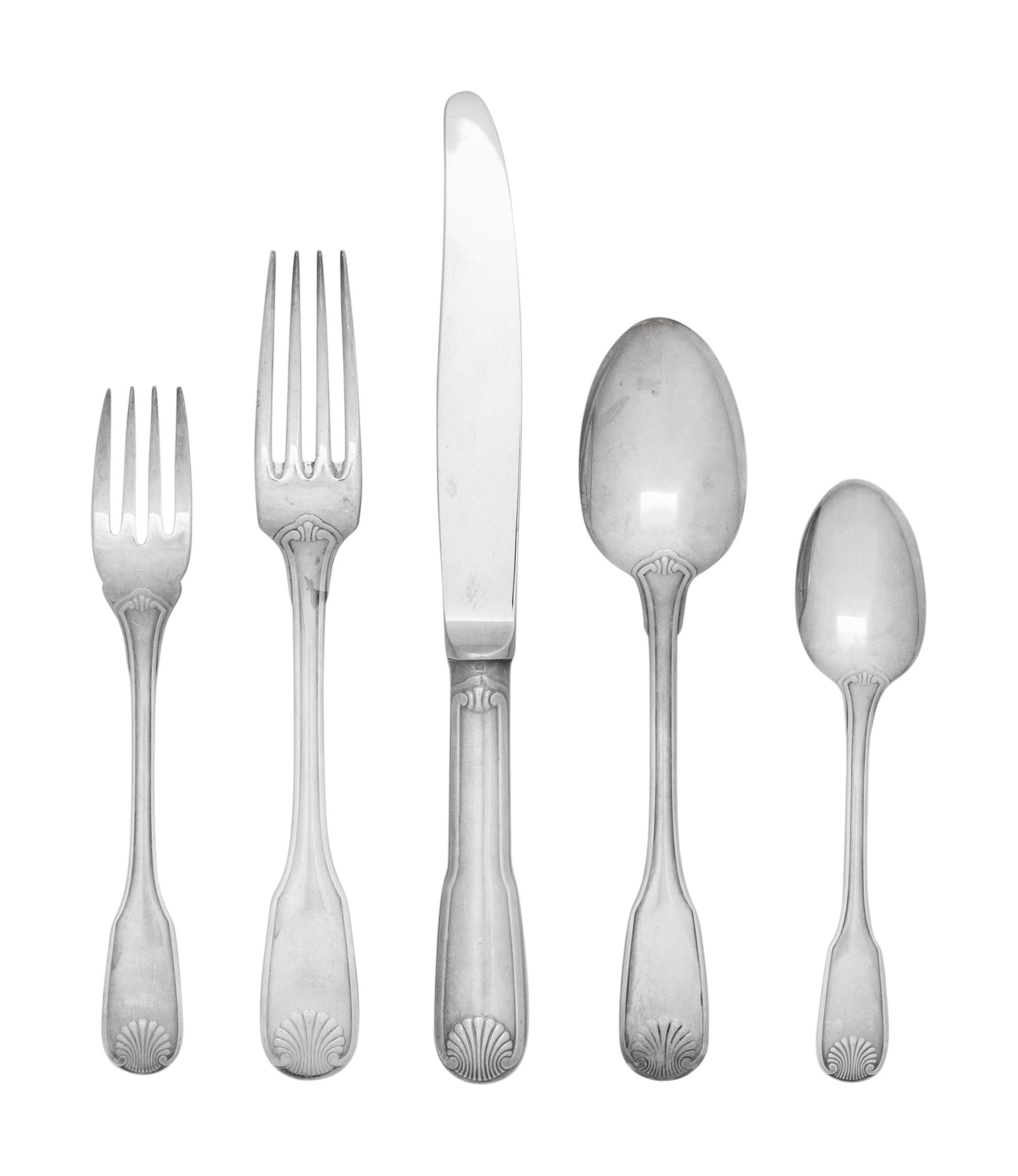 A Christofle Silver-Plate Flatware Service