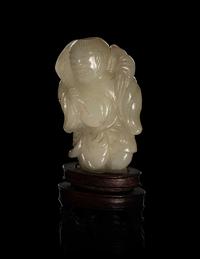 Three Chinese Carved Jade Figures