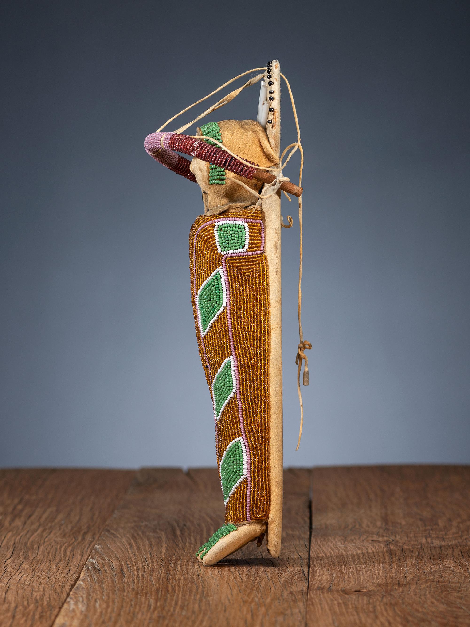 Umatilla Beaded Hide Doll Cradles