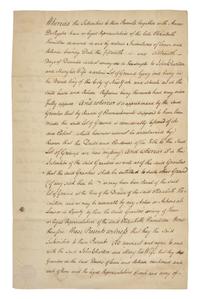 [Americana] [Declaration of Independence] Livingston, Philip. Manuscript Document, signed