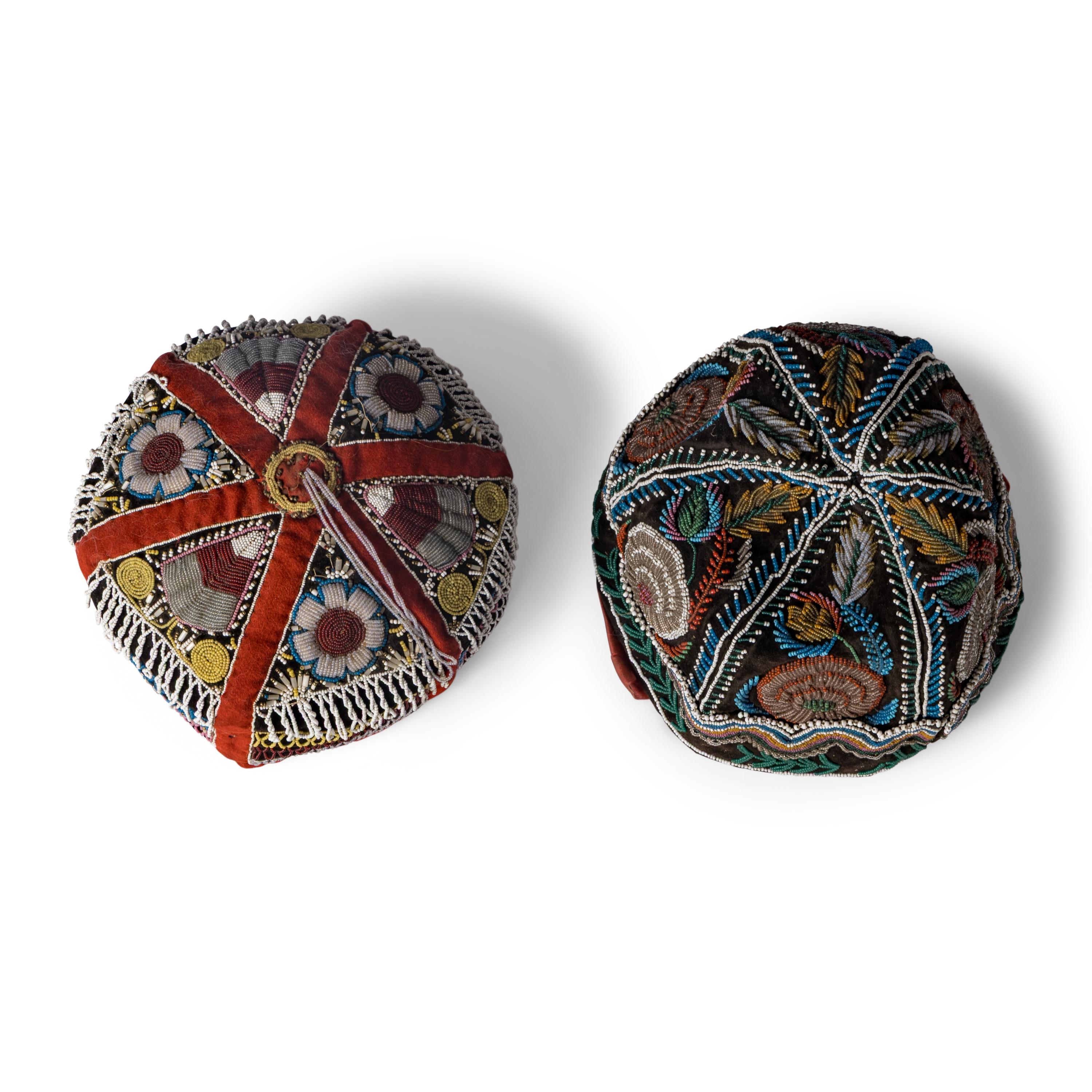 Haudenosaunee Beaded Caps