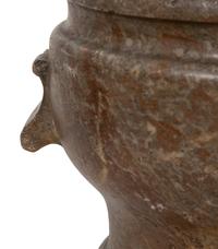 A Continental Carved Marble Mortar
