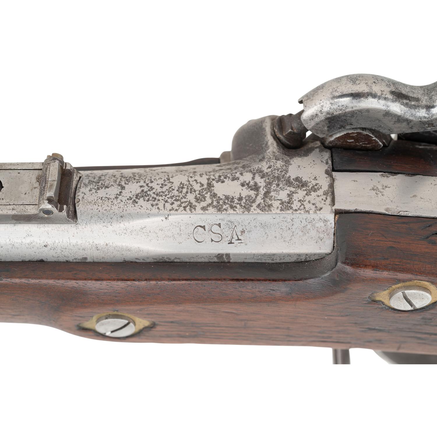 Very Rare Whitney "Good & Serviceable" US Model 1855 Type Rifle Musket With Functional Tape Primer Lock