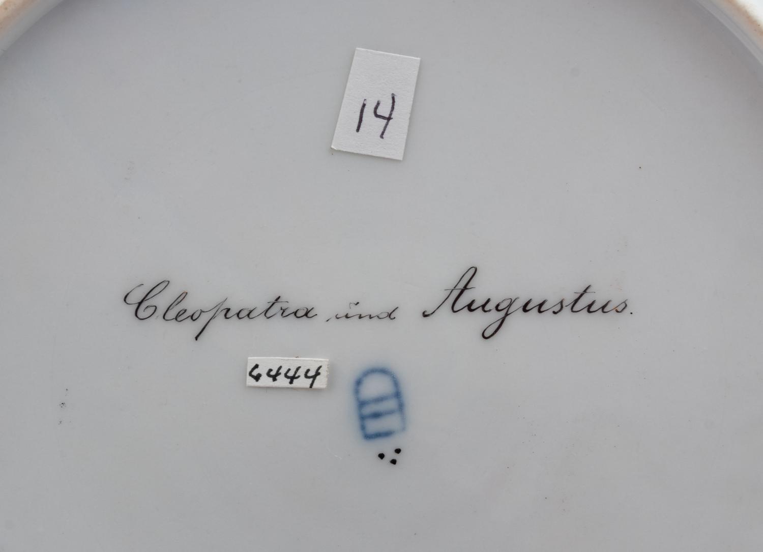 A Vienna Painted and Parcel Gilt Porcelain Cabinet Plate
