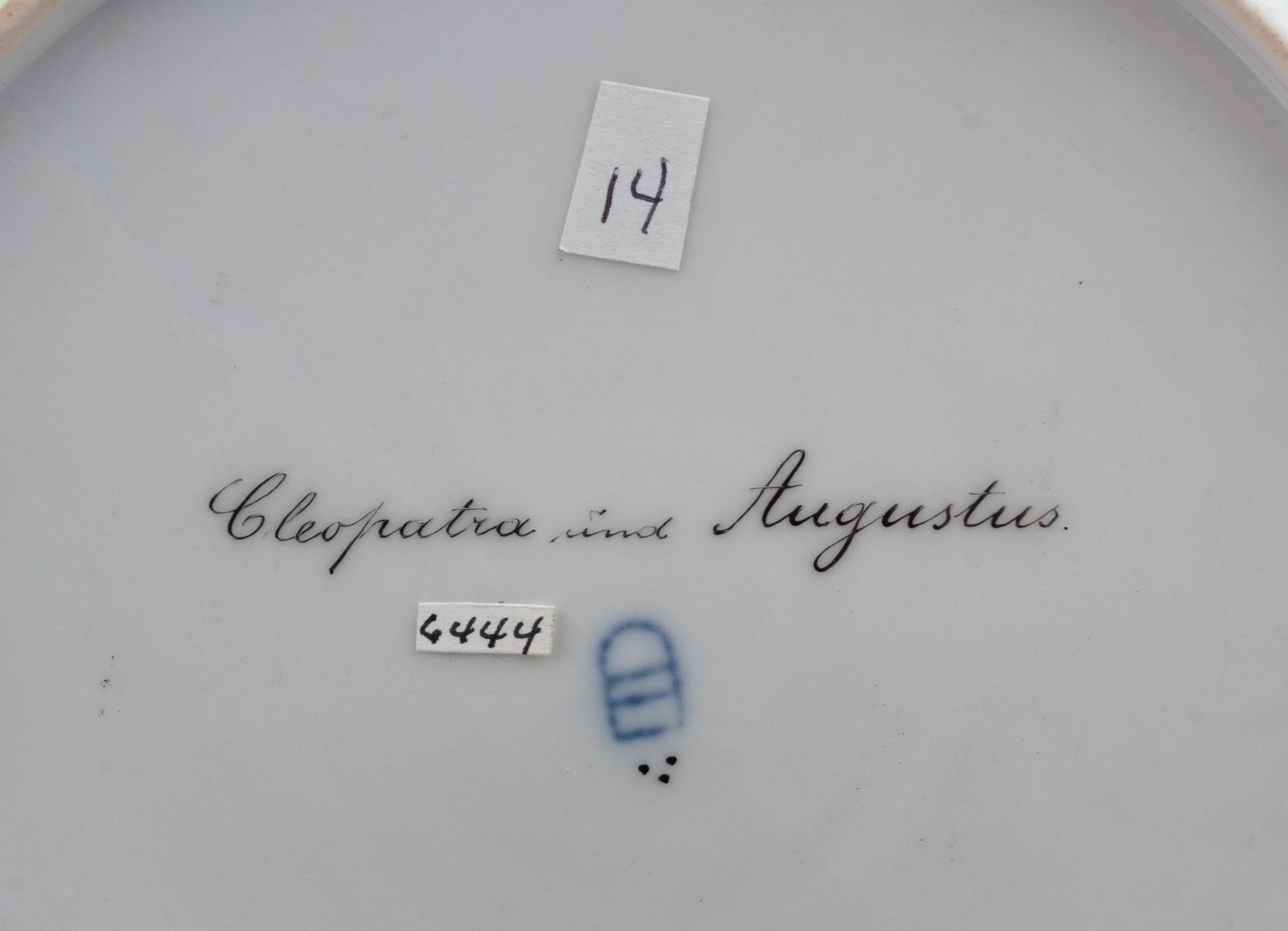 A Vienna Painted and Parcel Gilt Porcelain Cabinet Plate