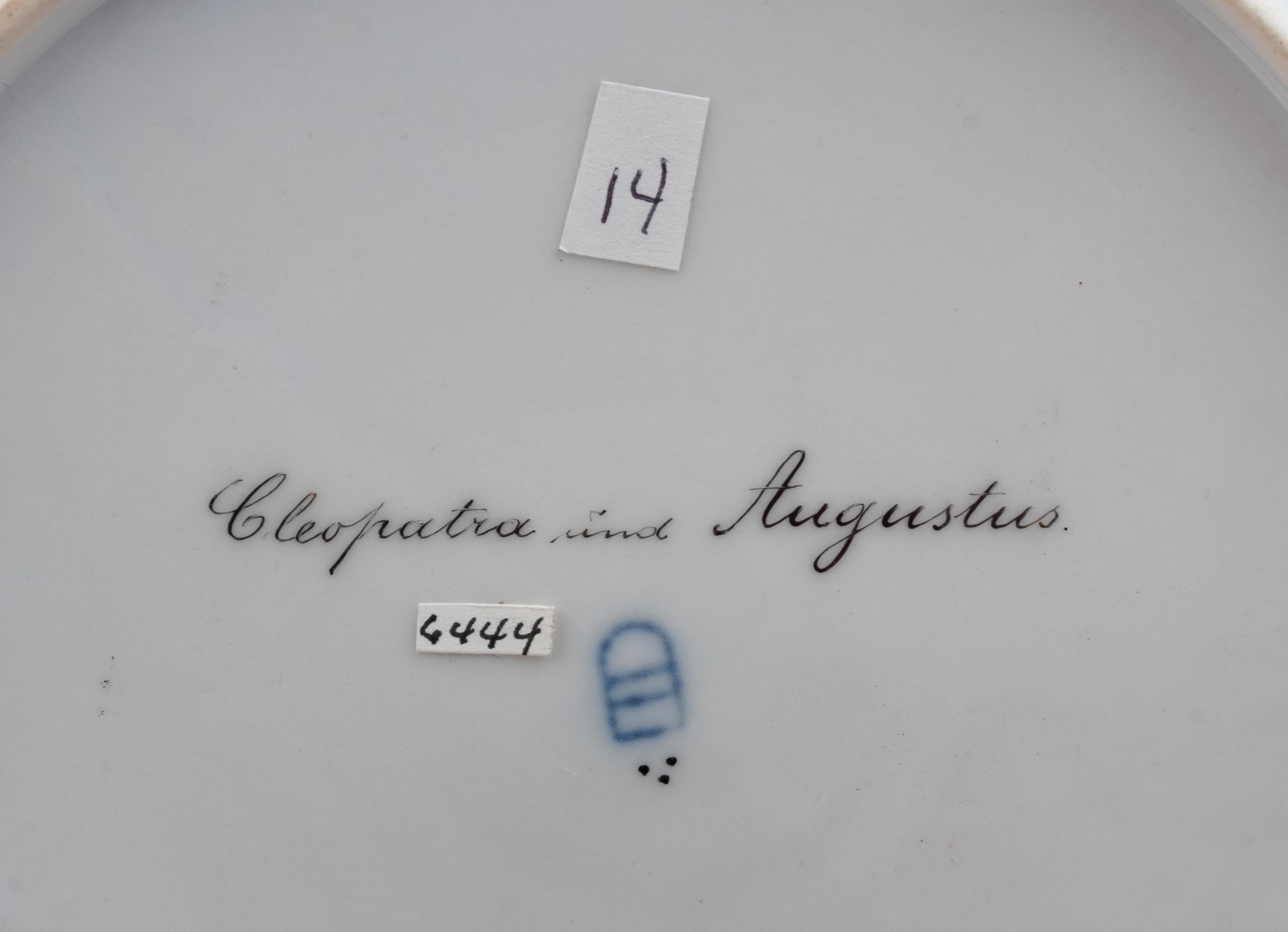 A Vienna Painted and Parcel Gilt Porcelain Cabinet Plate