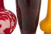 Three Chinese Glass Vases