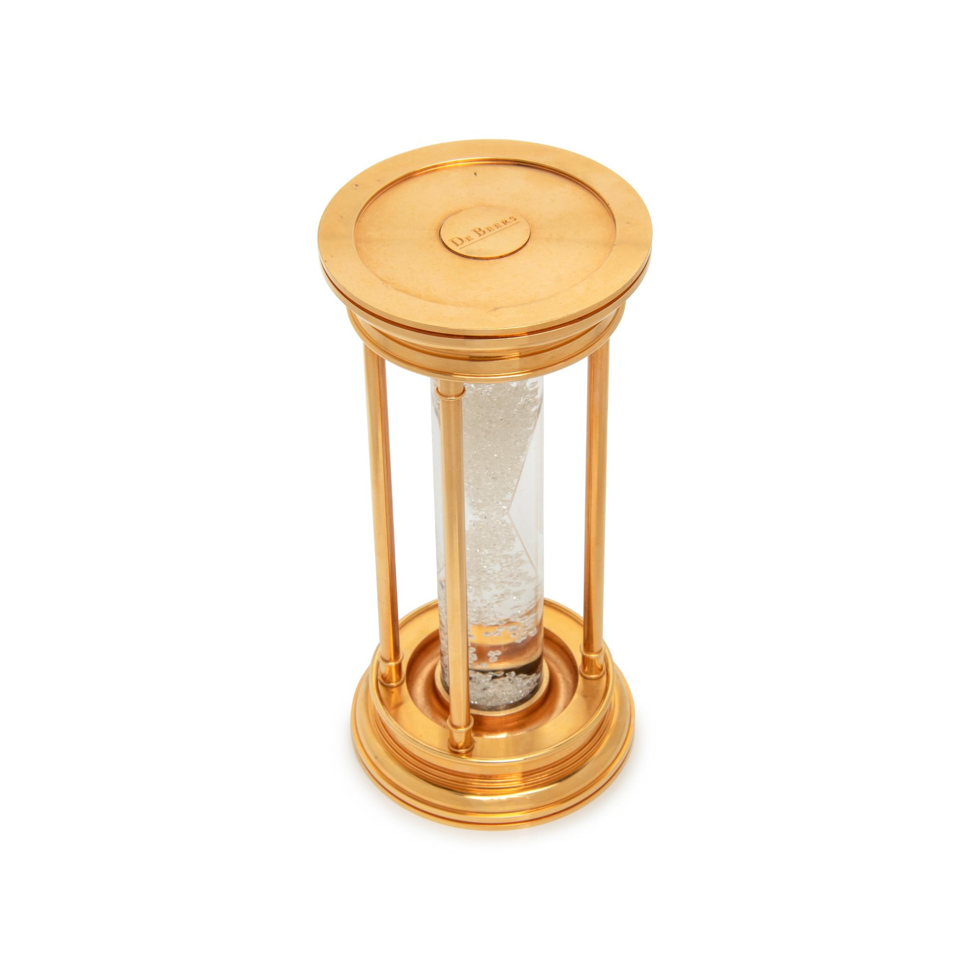 DEBEERS, YELLOW GOLD AND DIAMOND HOURGLASS
