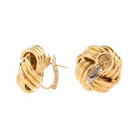 YELLOW GOLD EARCLIPS
