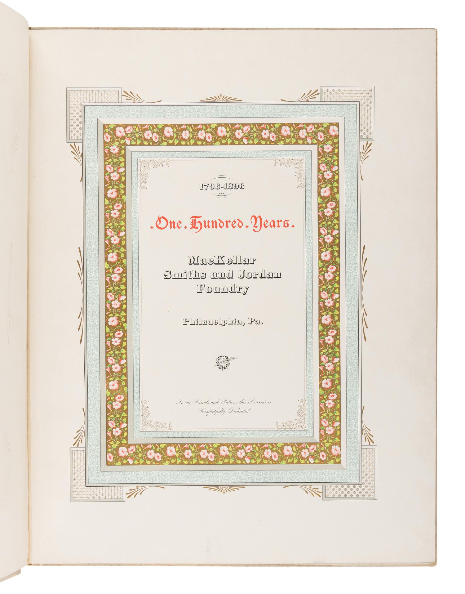 [PRINTING HISTORY]. A group of 19th-century works, or later, comprising: