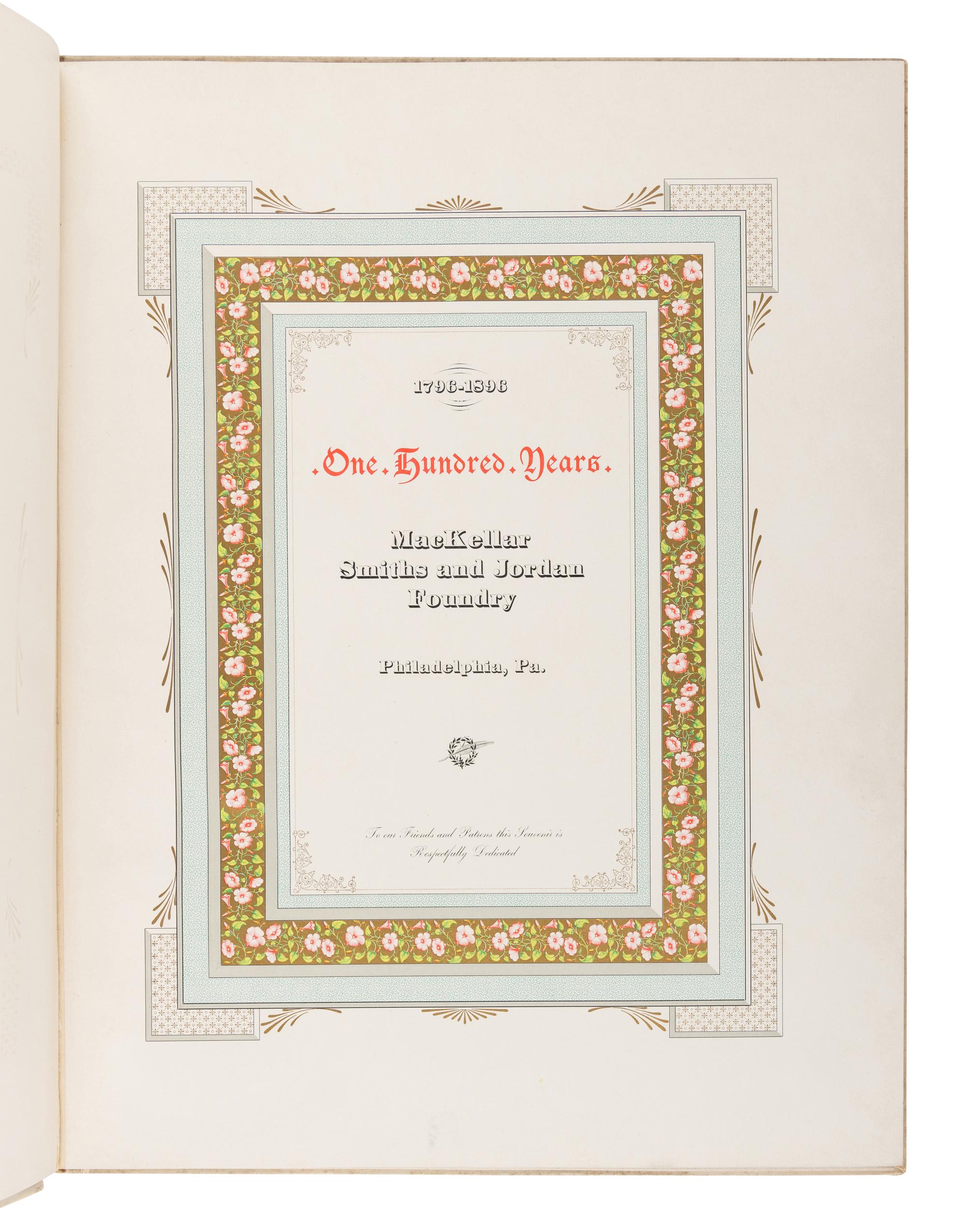 [PRINTING HISTORY]. A group of 19th-century works, or later, comprising: