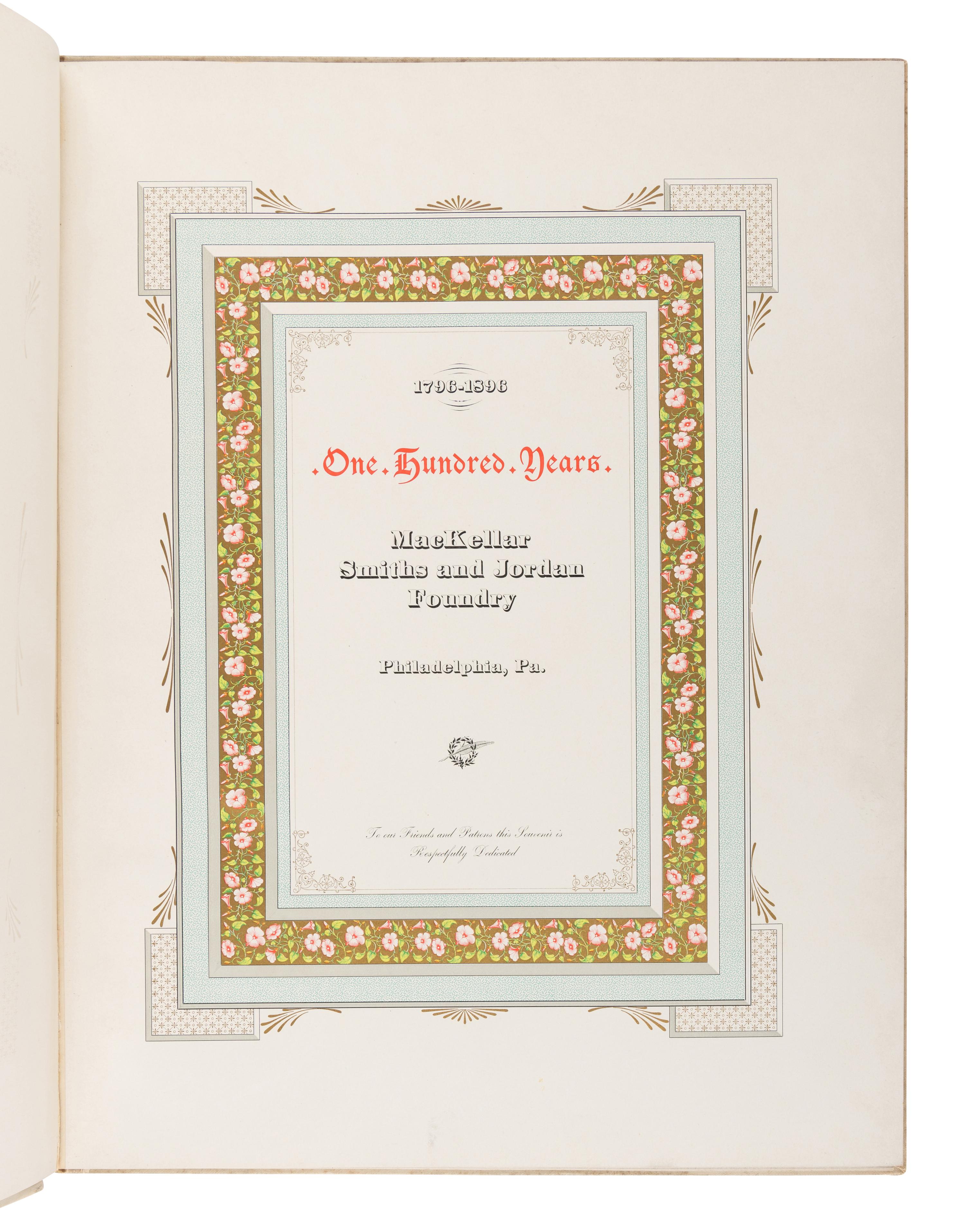 [PRINTING HISTORY]. A group of 19th-century works, or later, comprising: