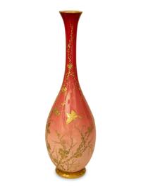 A Thomas Webb for Tiffany and Co. Opaline Glass Vase