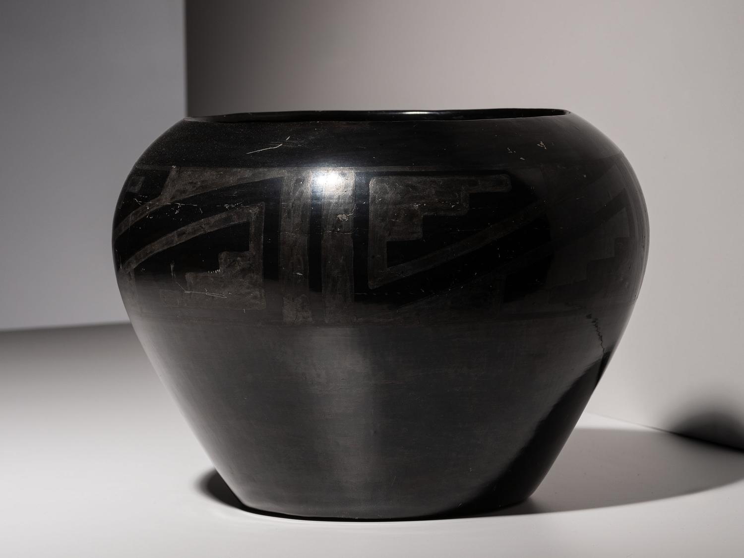 Blackware Pottery Jar 1920-1925