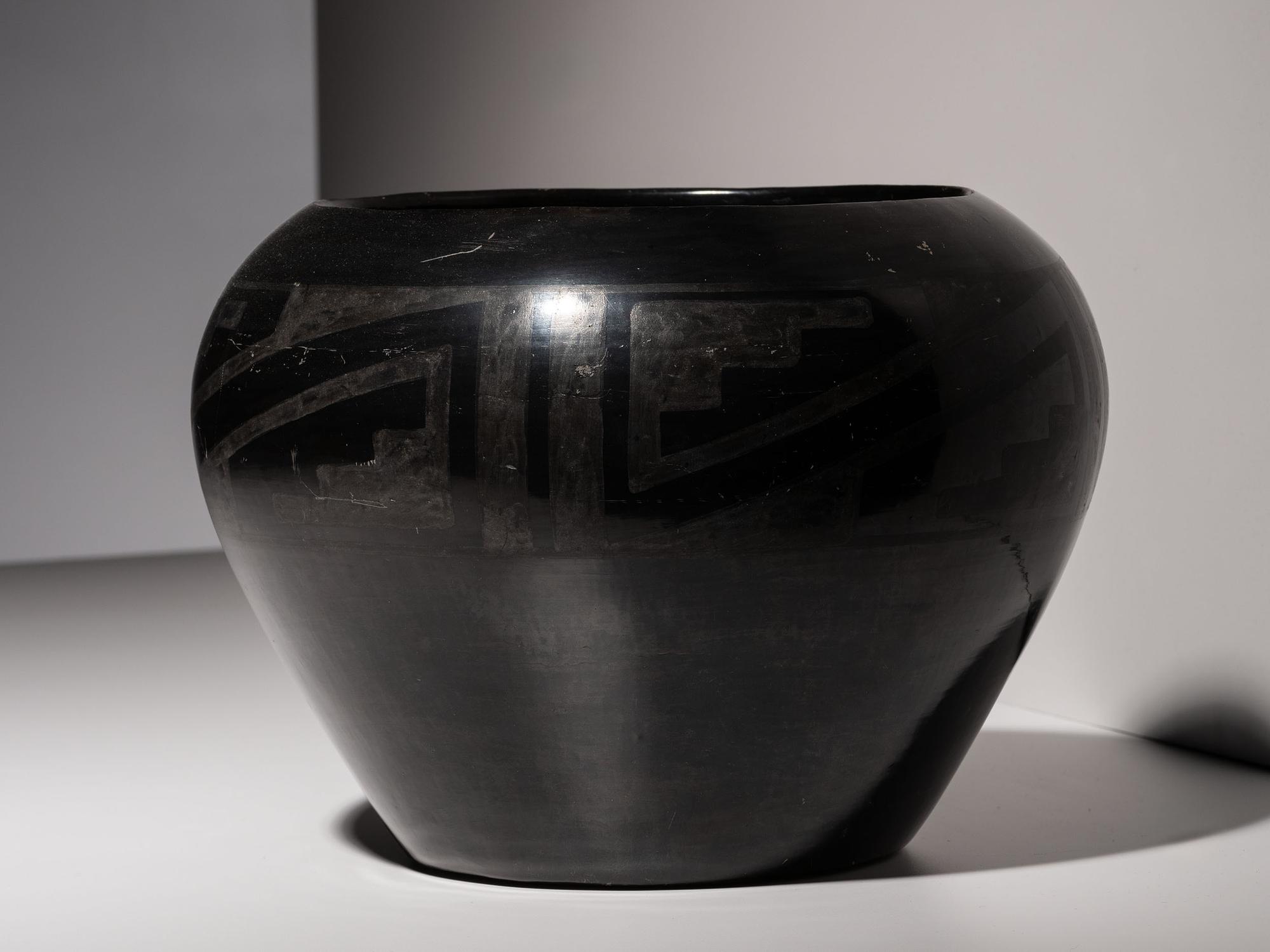 Blackware Pottery Jar 1920-1925