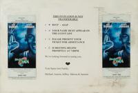 A Michael Jordan Signed Autograph Upper Deck Print and Family Invitation / Tickets to Space Jam Premiere,