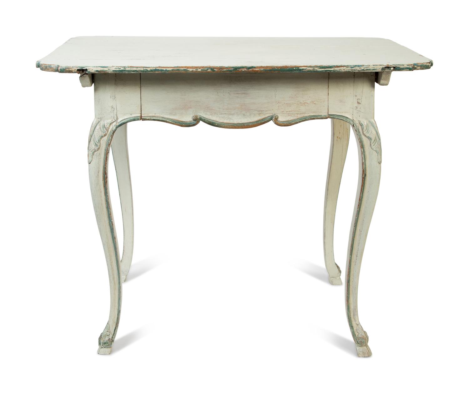 A Swedish Gustavian Style Painted Side Table — 19TH CENTURY