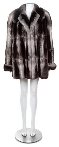 A Valentino Couture Chinchilla Jacket, No size.