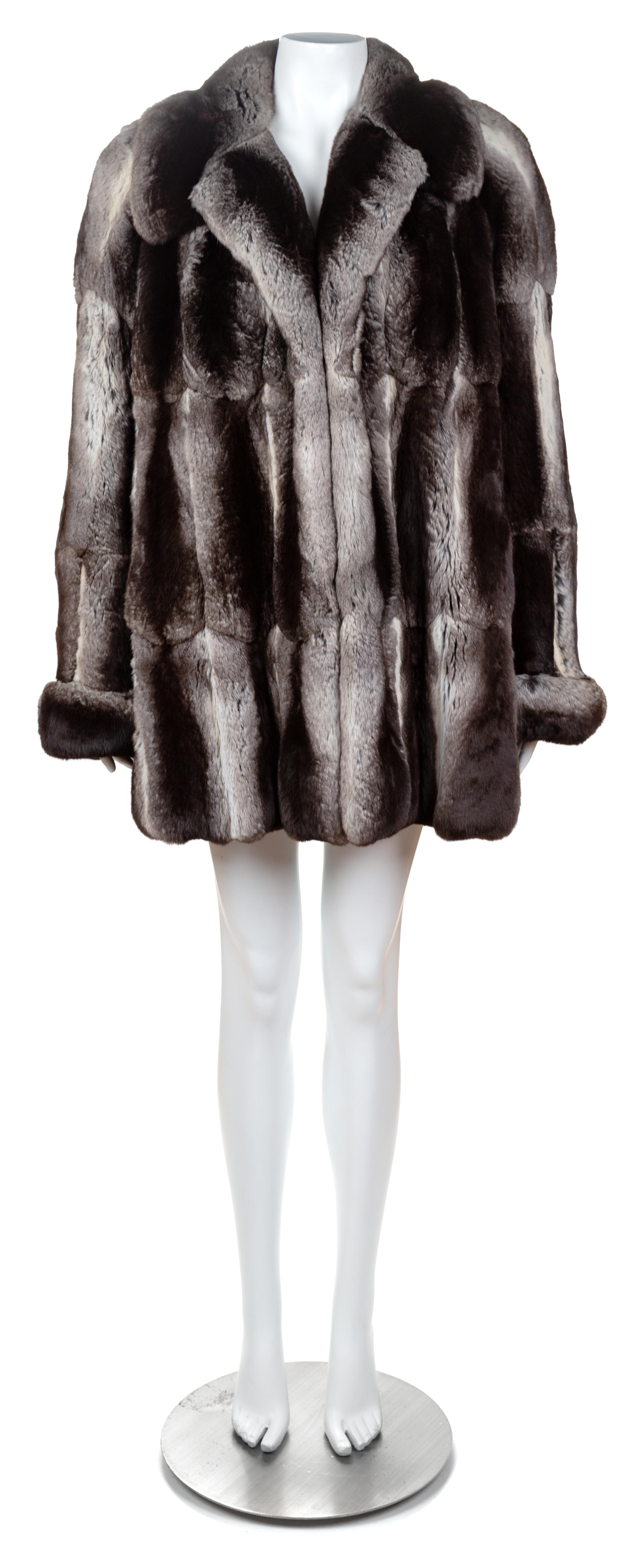 A Valentino Couture Chinchilla Jacket, No size.