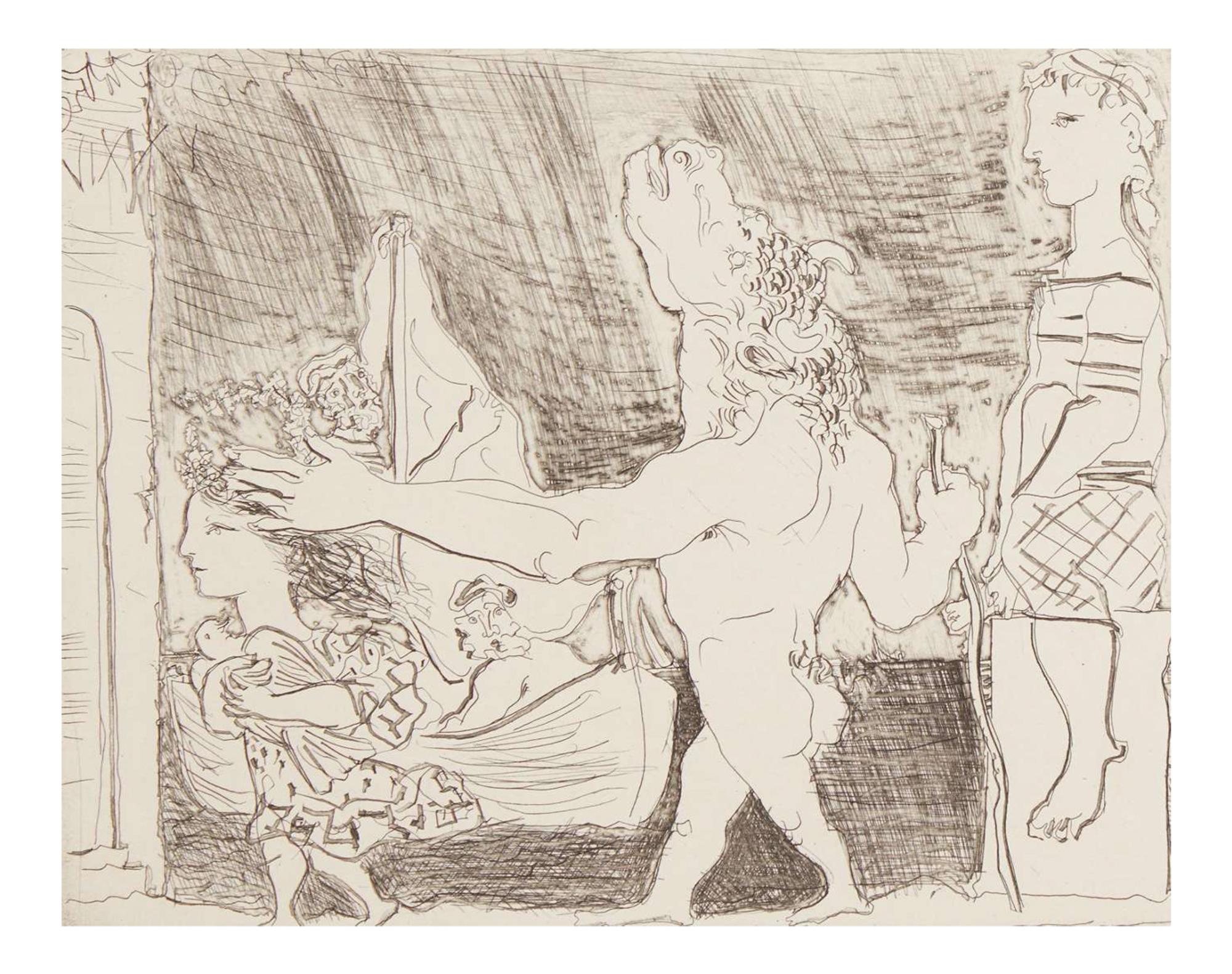 Minotaure Aveugle Guidé par une Fillette, II ( from La Suite Vollard)
