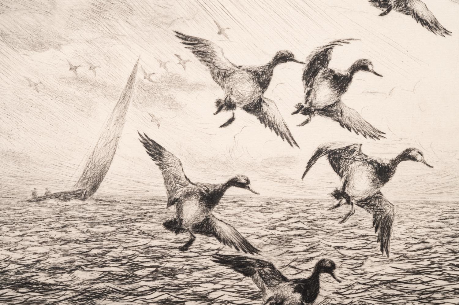 A Group of Three Dry-Point Etchings by Roland Clark (1847-1957)